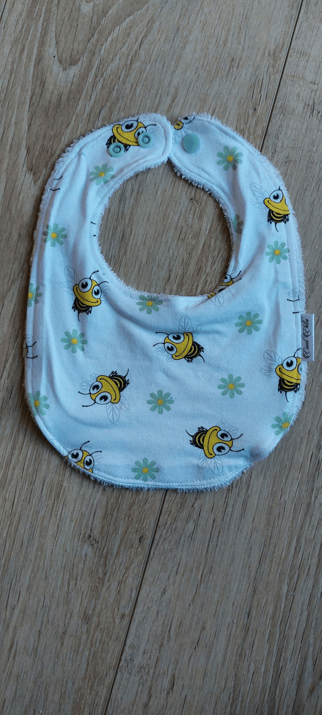 Bavoir naissance abeille