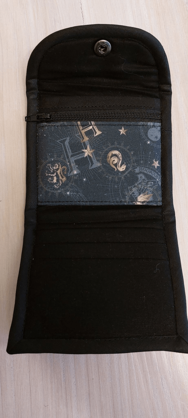 Porte-monnaie enfant noir et gris