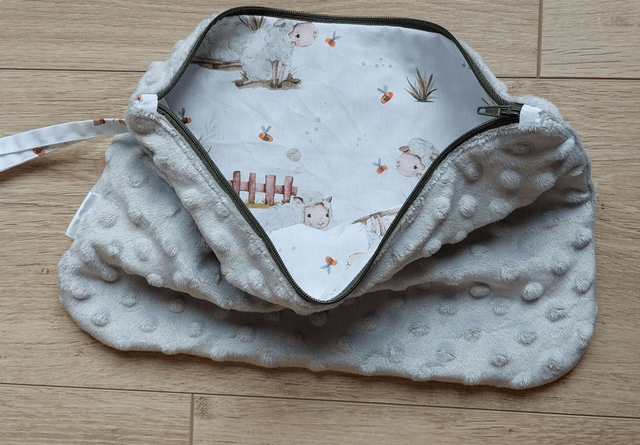 Trousse souple gris  mouton