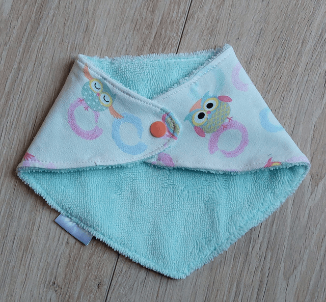 Bavoir bandana chouette