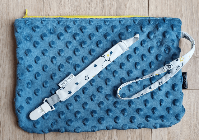 Trousse souple bleu étoiles