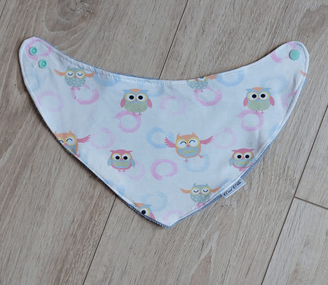 Bavoir bandana chouette