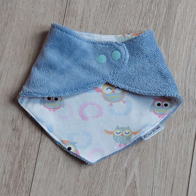Bavoir bandana chouette