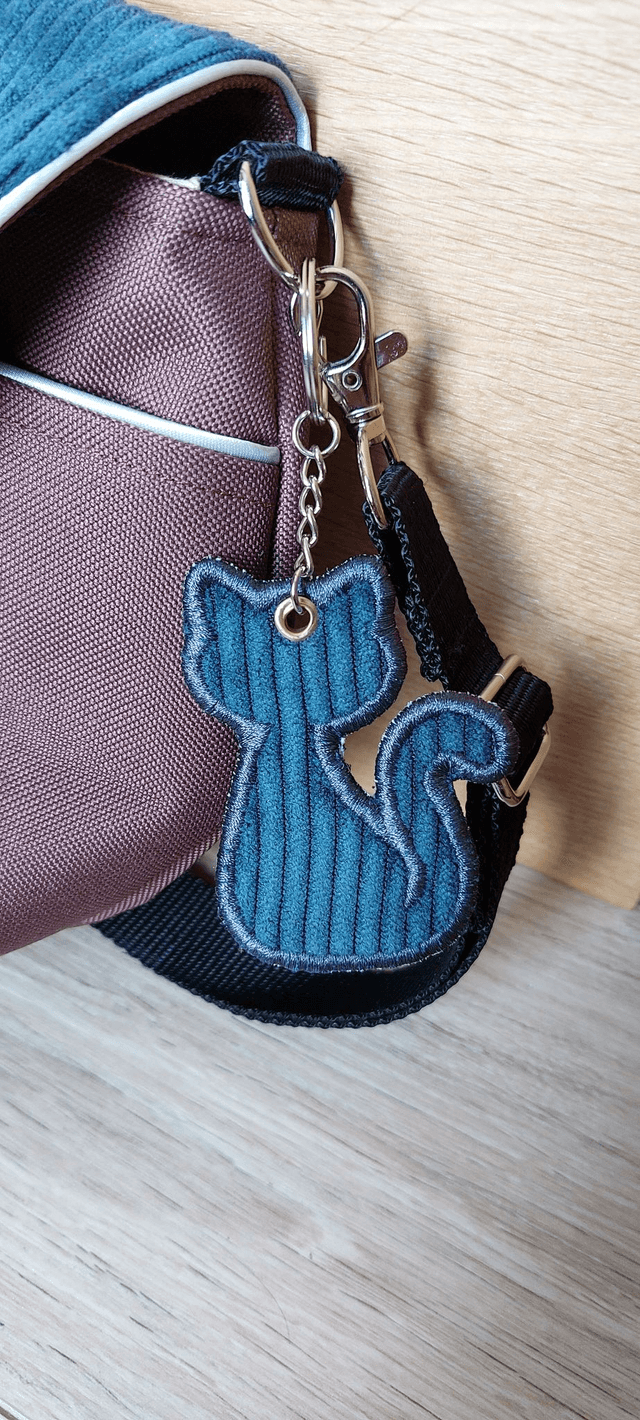 Sac à main Mignon marron et bleu foncé