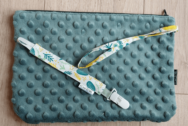 Trousse souple vert crocodile
