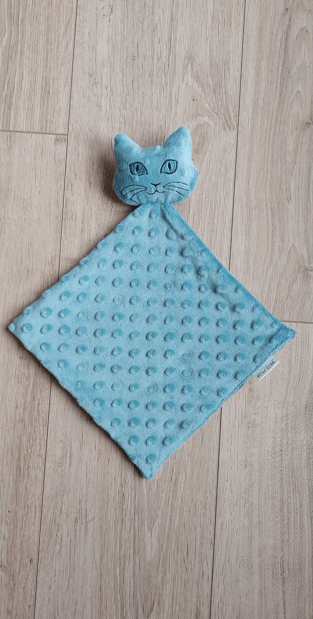 Douchou chat turquoise